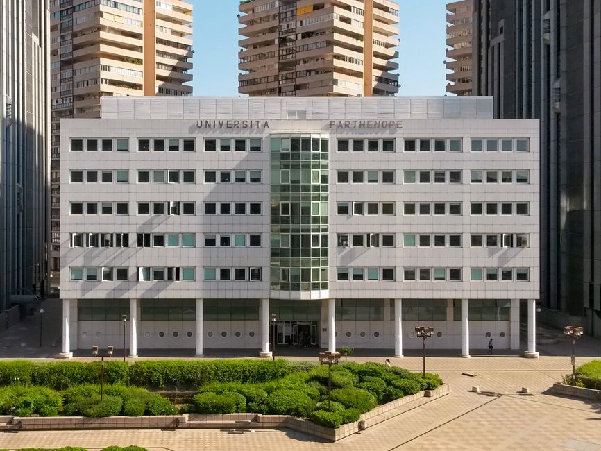 Greek university campus with classical architecture