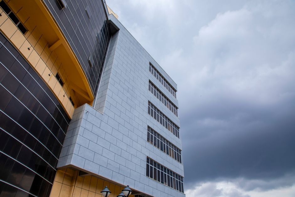Politecnico di Milano campus with students working on design projects