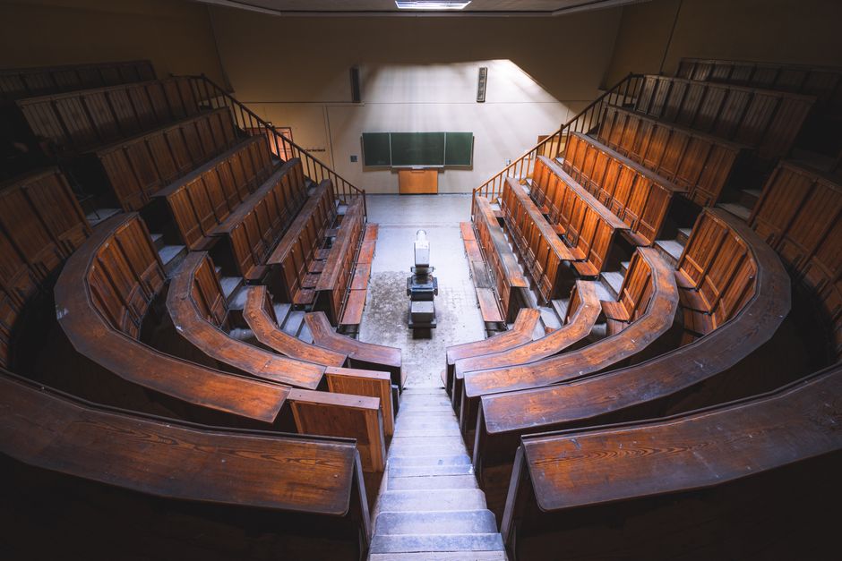 University of Oxford campus with historic architecture
